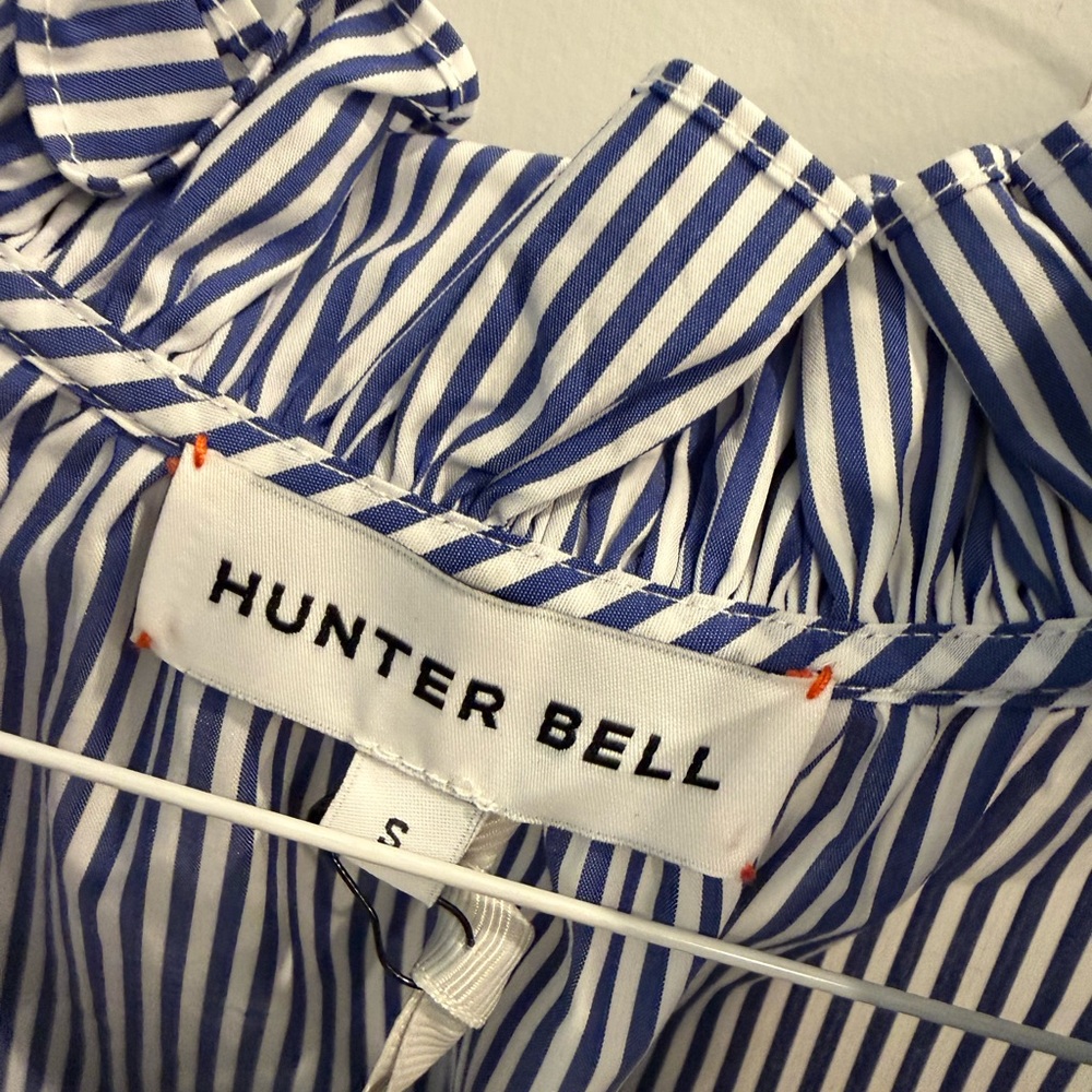 NWT Hunter Bell Navy & White Striped Millie Top - Small - Picture 4 of 5
